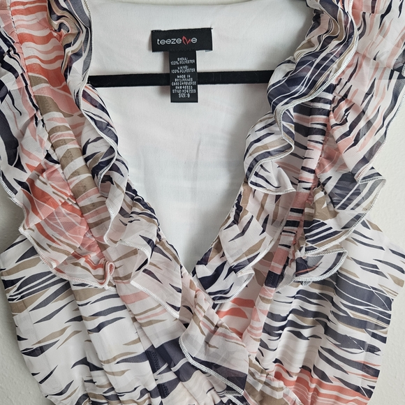 Teeze Me Multicolor Ruffle Dress - Picture 4 of 8